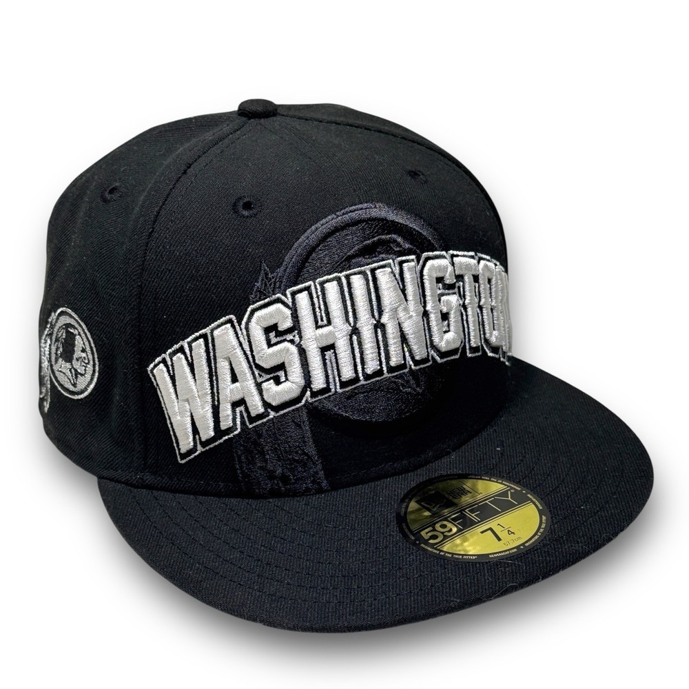 New Era 59Fifty Washington Redskins 2012 Draft NFL Fitted Hat 7 1/4 Black